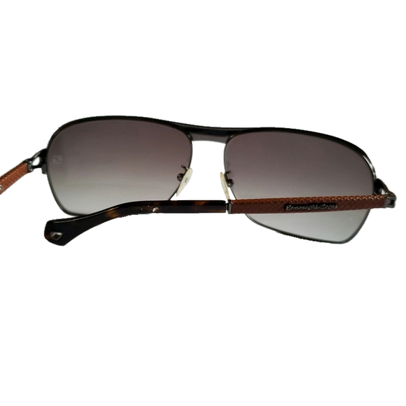 Authentic unisex Ermenegild Zegna sunglasses brown - Picture 4 of 7